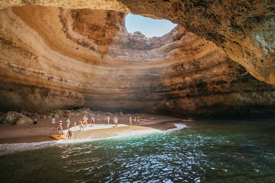 Albufeira: 2.5-Hour Benagil Caves & Dolphin Watching - The optional swim stop