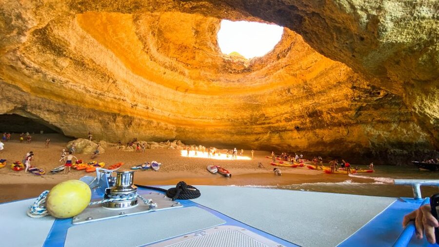 Albufeira: 2.5-Hour Dolphin Watching and Caves Trip - Searching offshore for wild dolphins