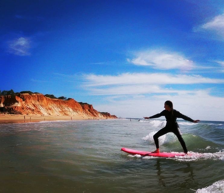 Albufeira: 2-Hour Falesia Beach Surf Lesson - Arriving above the waves at Falesia Beach