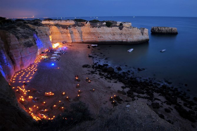 Albufeira: 6-Hour Sunset Dinner Catamaran Cruise with Open Bar - The beach dinner is the real centerpiece