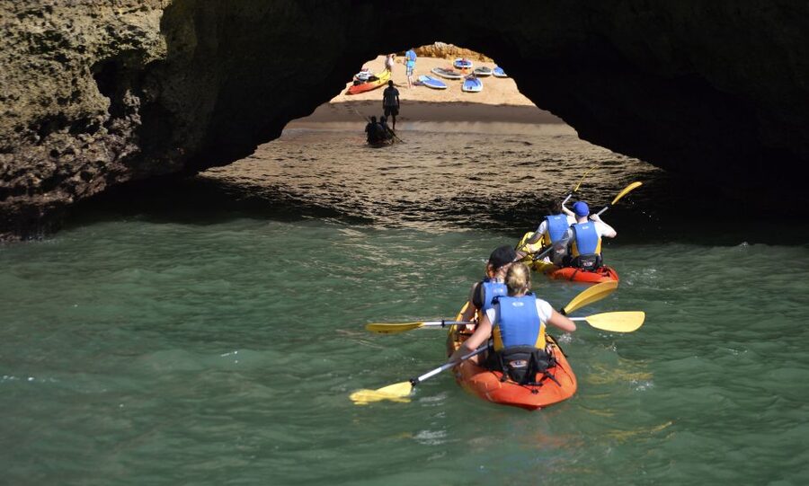 Albufeira: Algarve Kayak and Coastline Tour - A second swim before returning