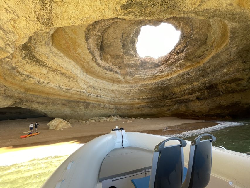 Albufeira: Benagil Cave and Dolphin Sightseeing Boat Cruise - Senhora da Rocha and the first caves