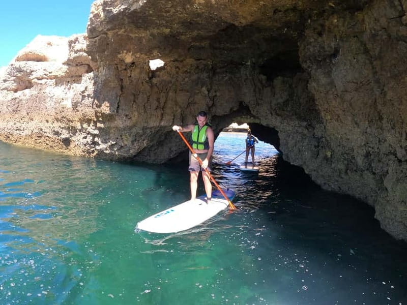 Albufeira: Caves and cliffs Paddleboarding (SUP) Tour - The first five minutes: safety and balance