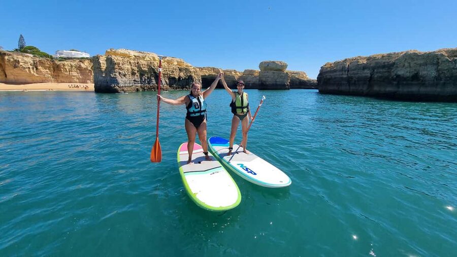 Albufeira: Caves and cliffs Paddleboarding (SUP) Tour - Praia dos Arrifes and the beach break