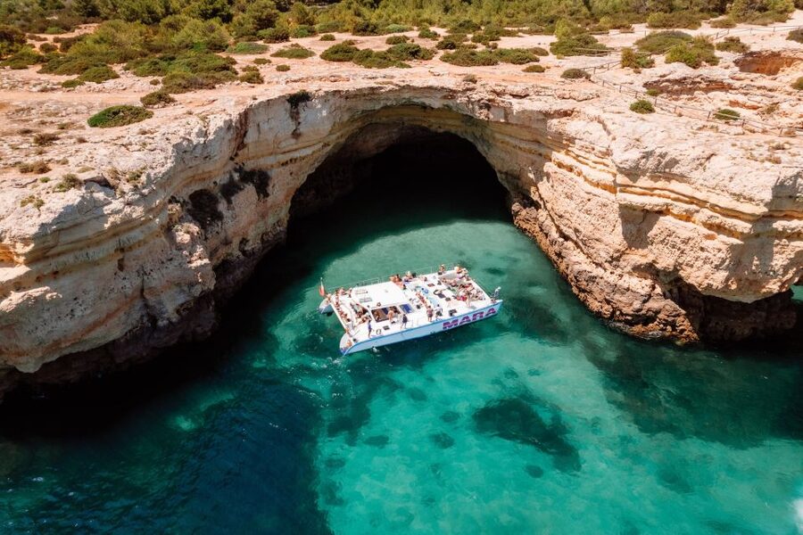 Albufeira: Caves and Coastline Catamaran Cruise to Benagil - Benagil without the false promise of cave entry