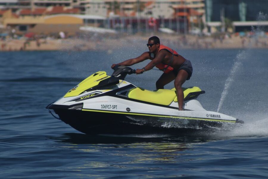 Albufeira: Jet Ski Rental - Arriving at Praia dos Tomates