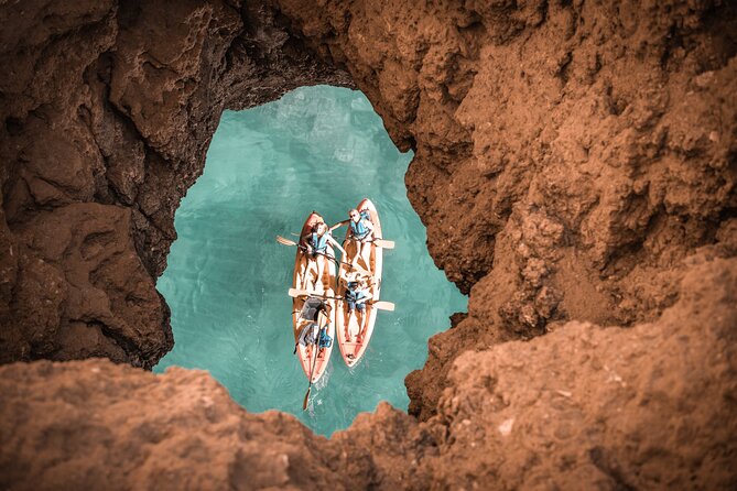 Albufeira Kayak Cave Tour – Hidden Beaches & Cliffs - Safety Briefing and First Strokes