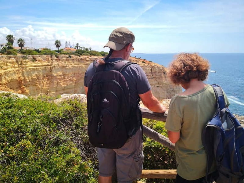 Albufeira, Olhão, Faro : Seven Hanging Valleys Guided Hiking - Cliffs, caves, and the view toward Benagil