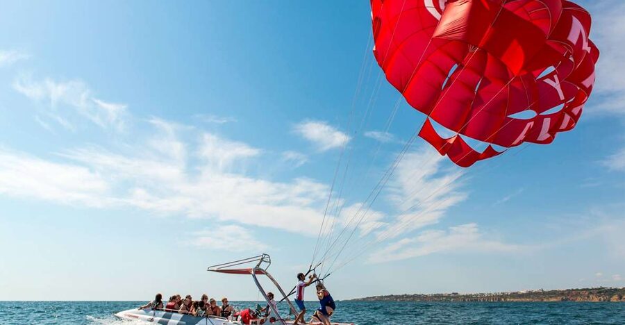 Albufeira: Single, Double or Triple Parasailing Tour - Choosing between a single, double, and triple parasail