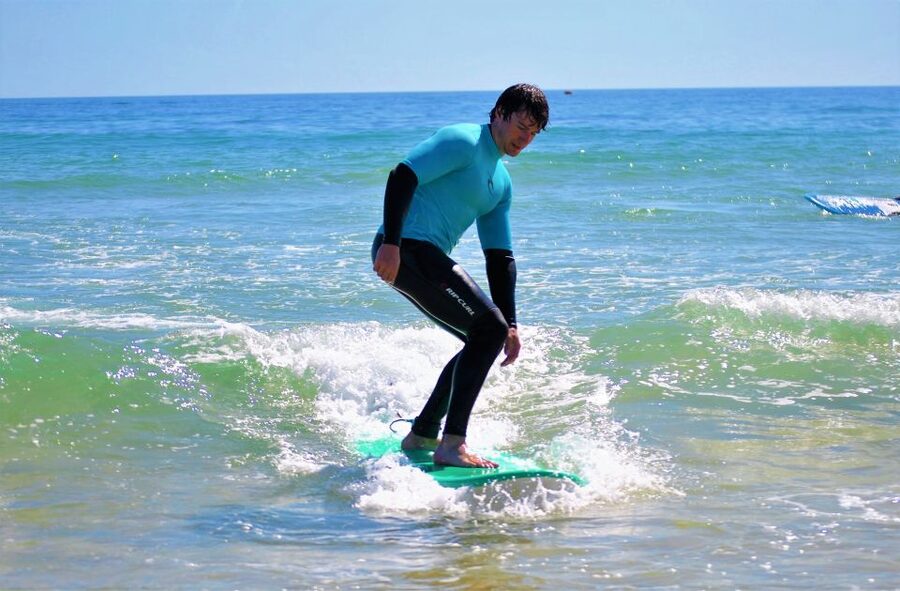 Albufeira: Surfing Lesson at Galé Beach - Getting Fitted With a Wetsuit and Board