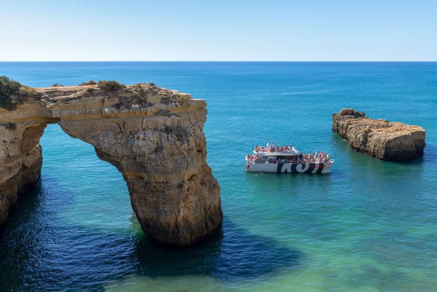 Algarve 3-Hour Caves and Coastline Boat Trip - Entering Benagil’s Cathedral Cave