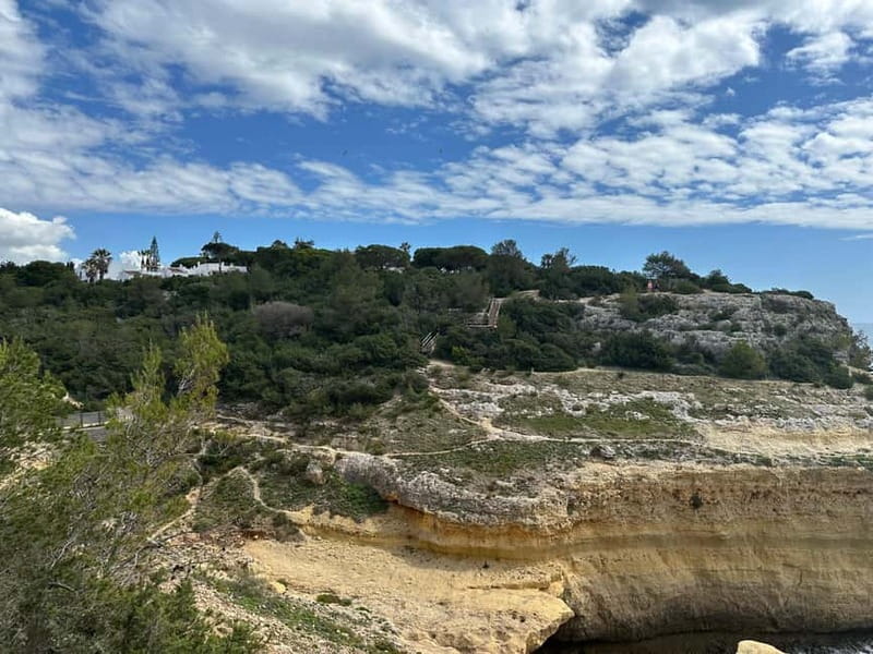 Algarve: 7 Seven Hanging Valley Hike Tour- Photos & Transfer - Benagil Beach and the cave from above
