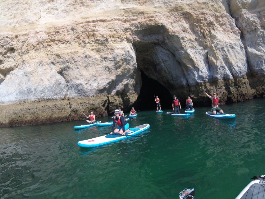 Algarve: Benagil Caves SUP Tour since 2016 - Smaller caves, fossils, and the return route