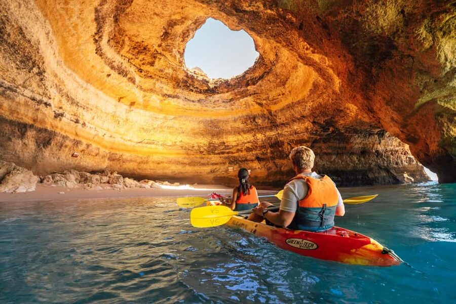 Algarve: Benagil Sea Cave Sunrise or Sunset Kayak Experience - Starting at Benagil Beach before the crowds