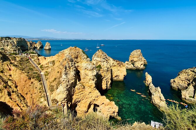 Algarve: Lagos sightseeing guided tour with E-bikes - The unnamed beach between Lagos and Luz