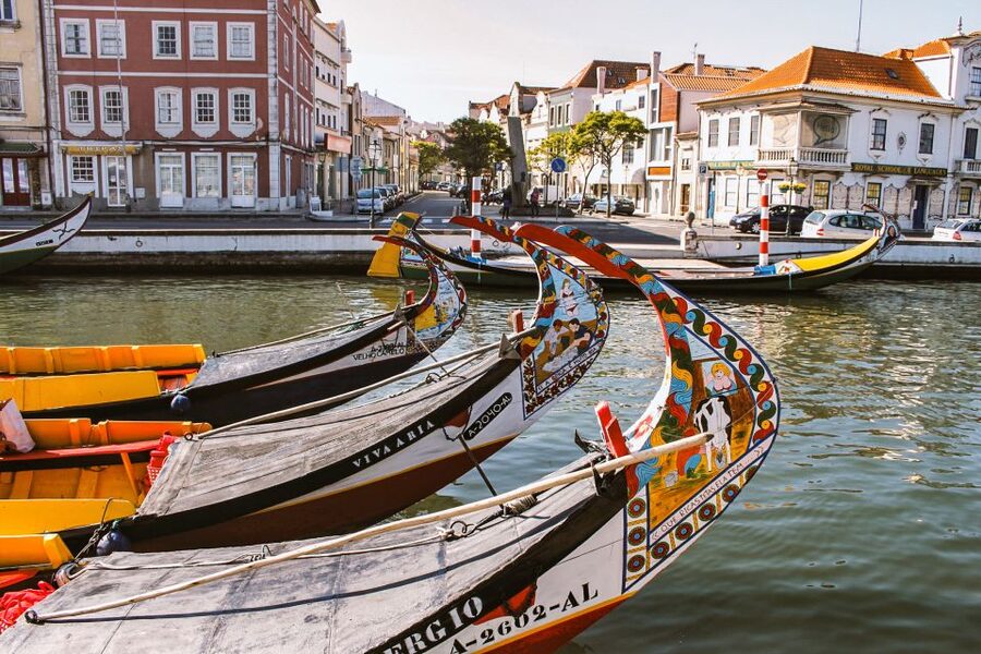 Aveiro: Traditional Moliceiro Boat Tour - Crossing the Central Canal