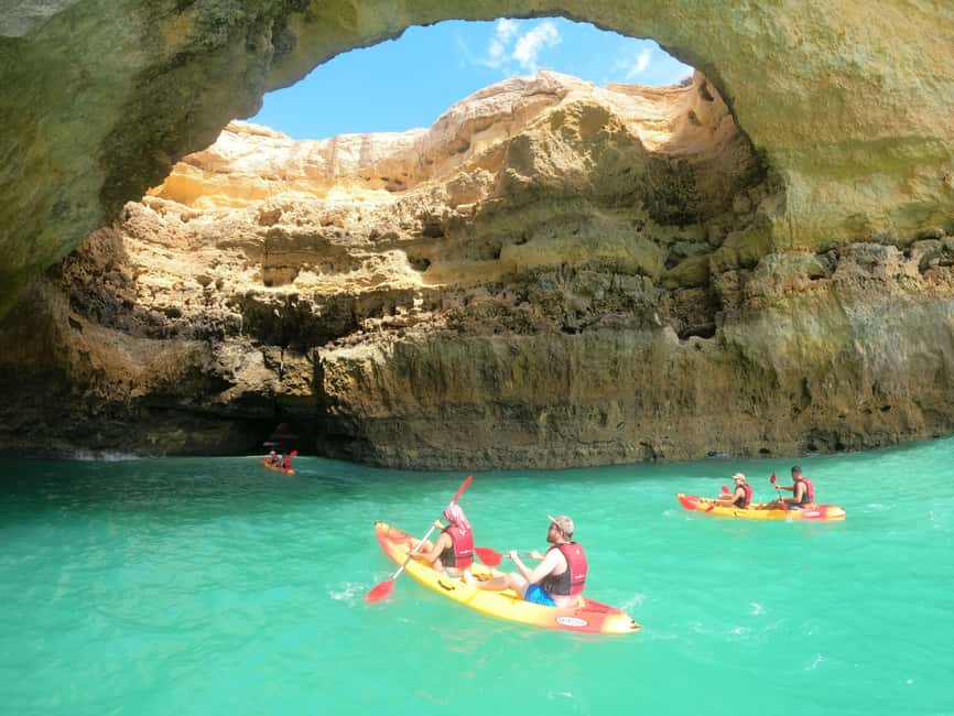 Benagil: 1:30Hour Kayak Rental with Private Parking - Reaching Algar de Benagil