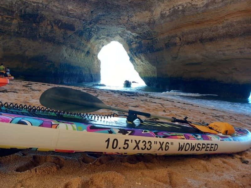 Benagil Cave: Guided Kayak Tour with Caves and Cliffs - Paddling toward Marinha Beach