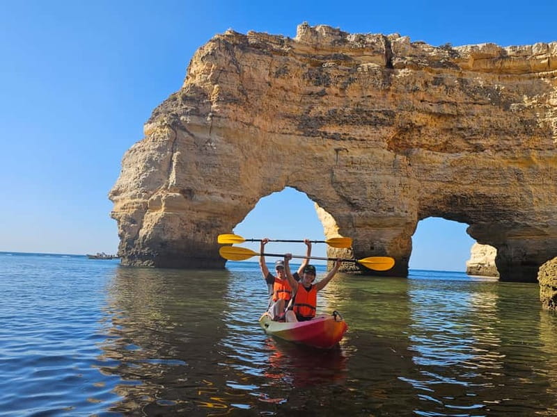 Benagil Cave: Guided Kayak Tour with Caves and Cliffs - Launching from Benagil Beach