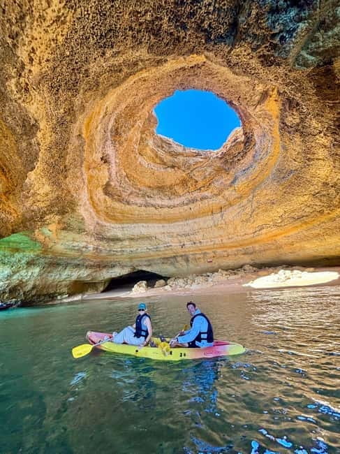 Benagil Cave - Kayak Guided tour - Entering Benagil Cave by kayak
