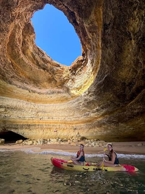 Benagil Cave - Kayak Guided tour - Paddling through the Algarve’s sea caves