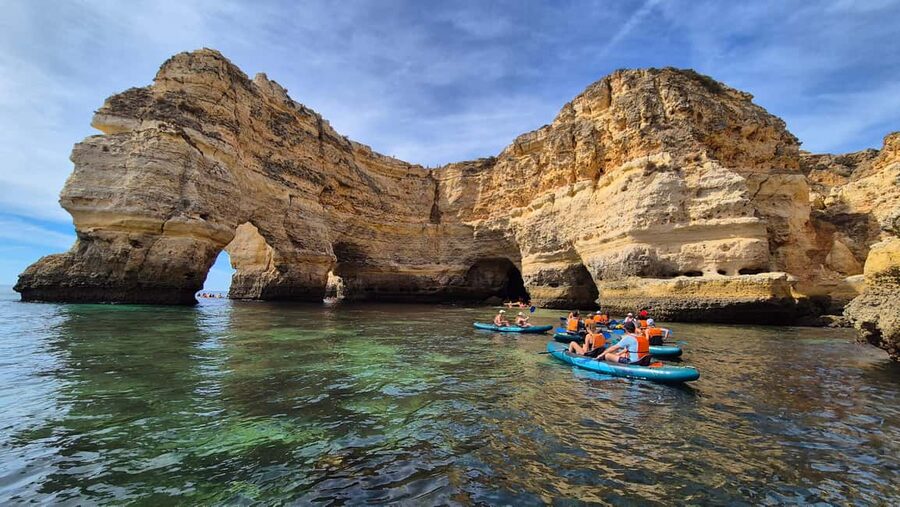 Benagil: Caves, Beaches, and Secret Spots Guided Kayak Tour - Entering the famous Benagil Sea Cave