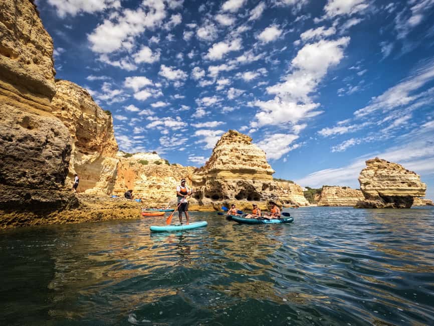 Benagil: Caves, Beaches, and Secret Spots Guided Kayak Tour - The secret stop and time to swim