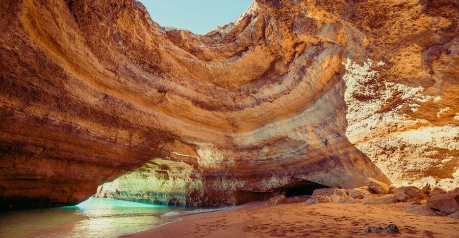 Benagil: Caves, Coves & Secret Beaches Guided Kayaking Tour - Entering Benagil Sea Cave