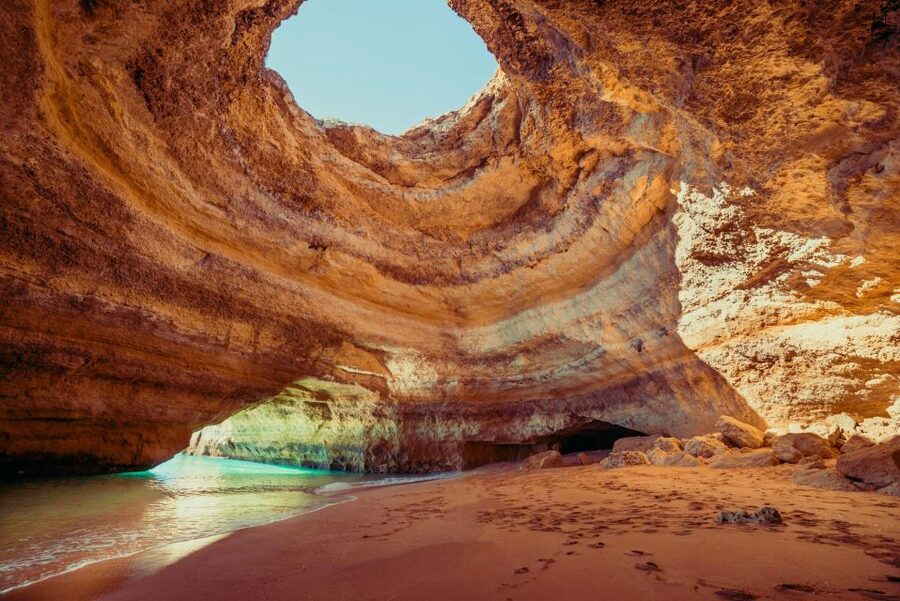 Benagil: Caves, Coves & Secret Beaches Guided Kayaking Tour - The smaller coves near Praia da Corredoura