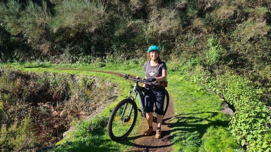 Camacha: Levada Trail e-Bike Guided Tour - Climbing toward Santo da Serra by electric power