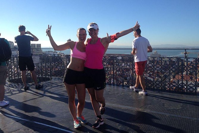 City Centre Run in Lisbon - Santa Justa Lift and Lisbon Cathedral