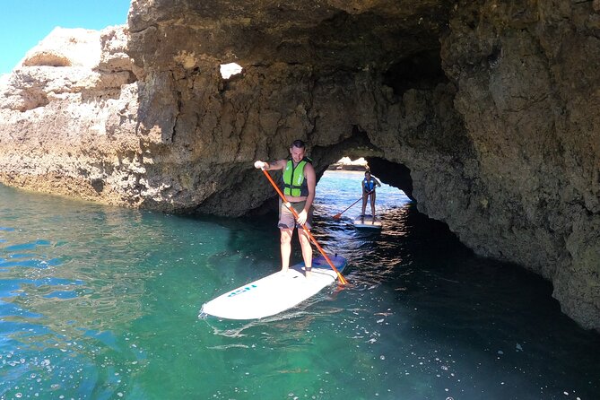 Cliffs & Caves Stand Up Paddle Adventure - Entering the caves at sea level