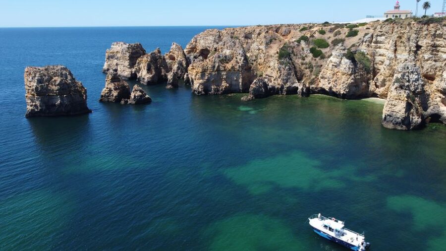 Coast Trip to Ponta da Piedade From Lagos - Along the Lagos coastline by catamaran