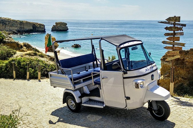 Discover Albufeira in a Tuk Tuk - São Rafael Beach and the photo stops