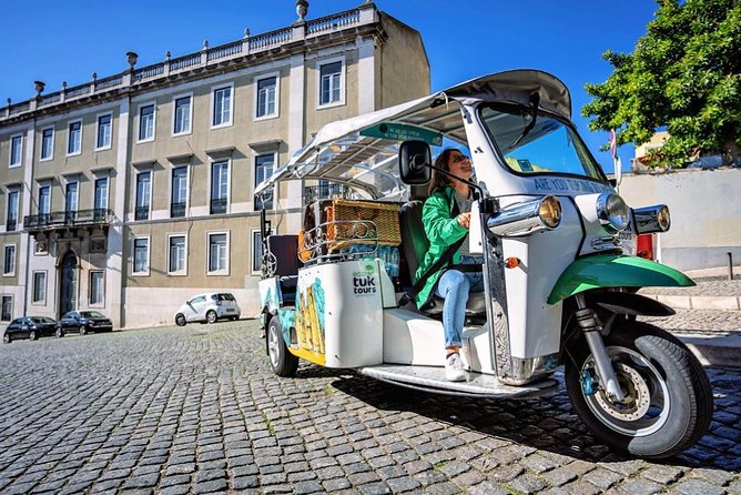 Explore Lisbon by Tuk Tuk: History and Viewpoints - The central squares: Figueira, Restauradores, and Rossio