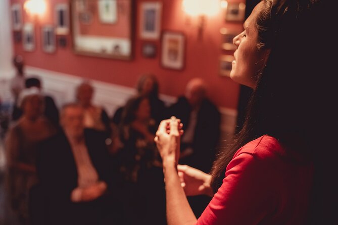 Fado Show with Port Wine at Historic Lisboa em Fado - Inside the Small, Quiet Concert Hall