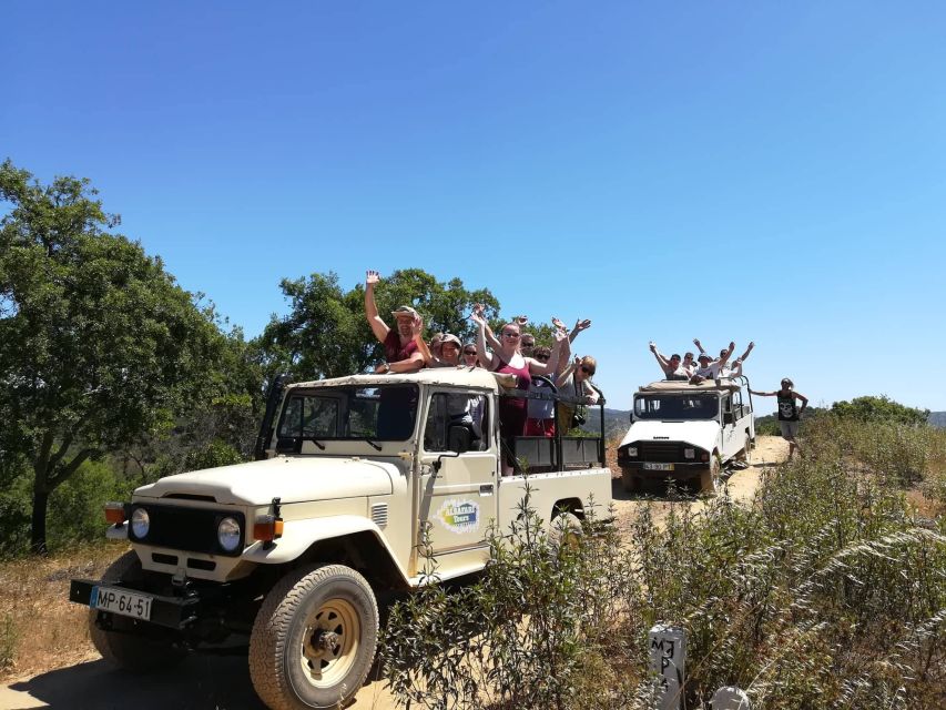 From Albufeira: Algarve Sunset Jeep Tour with Tastings - Waterfalls, pools, castles, and photo stops