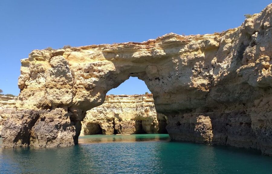 From Albufeira: Benagil Caves and Dolphins Guided Boat Tour - Swimming when the sea gives permission