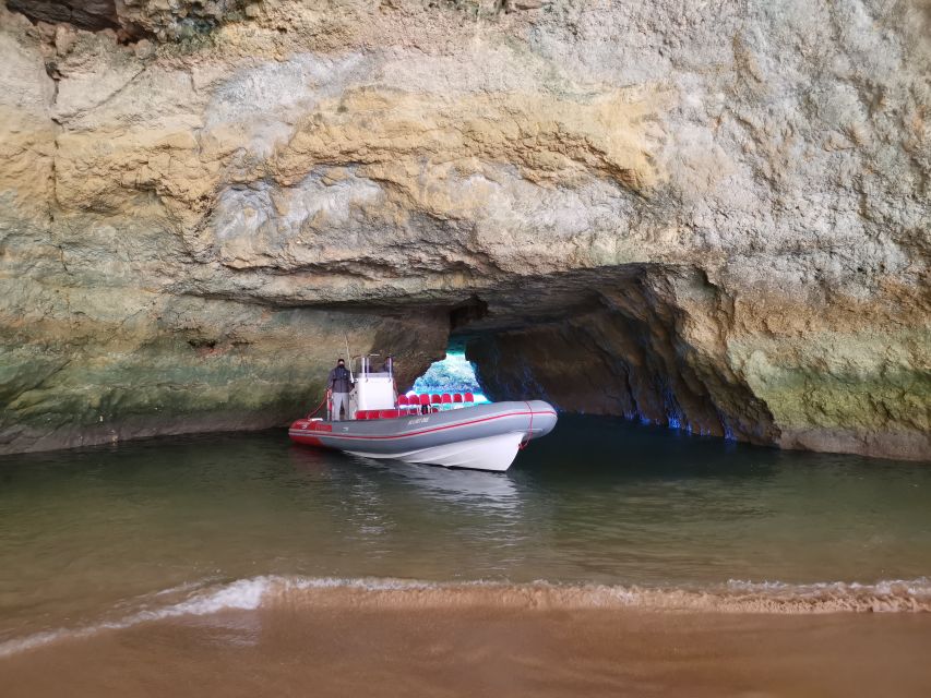 From Albufeira: Benagil Caves and Dolphins Guided Boat Tour - Cave entrances, arches, and secret beaches