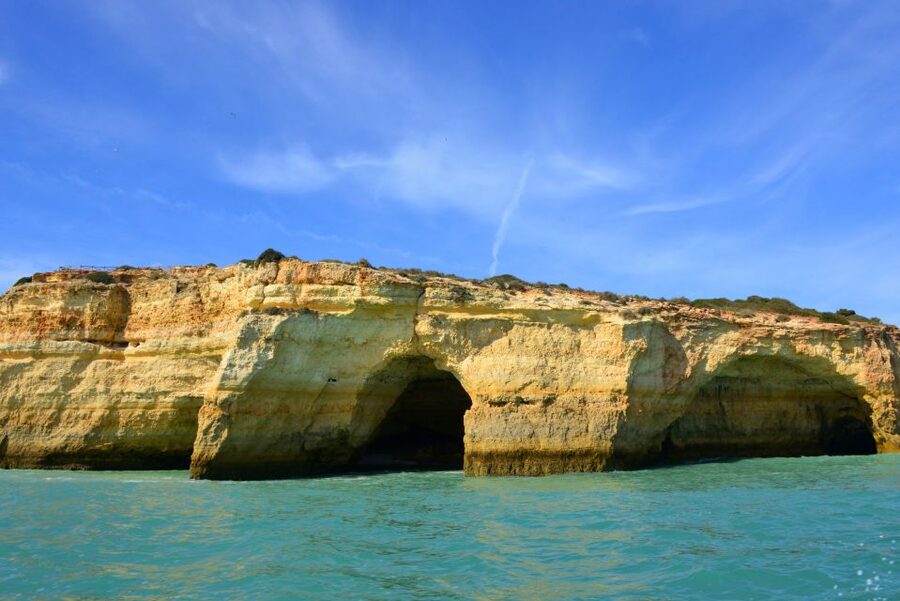 From Albufeira: Benagil Hidden Caves Tour by Kayak - Launching the kayaks near Praia da Marinha