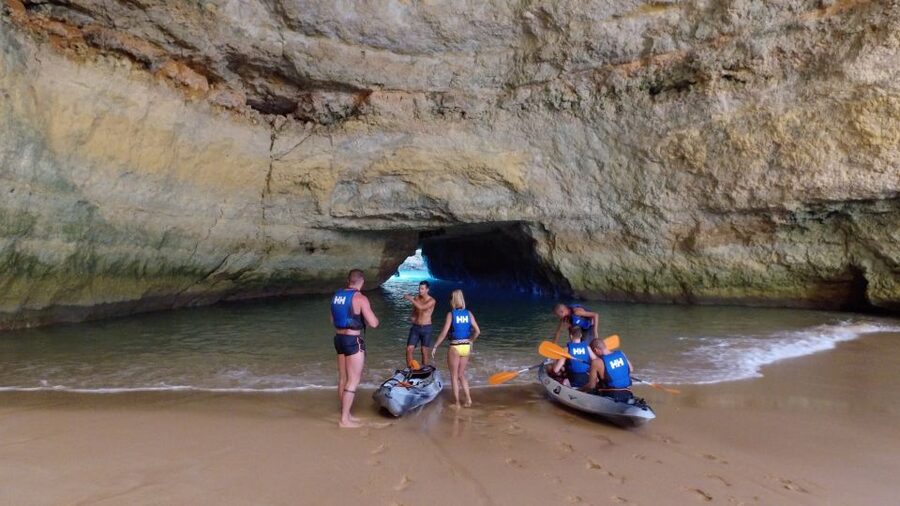 From Albufeira: Benagil Hidden Caves Tour by Kayak - Paddling through smaller caves and arches