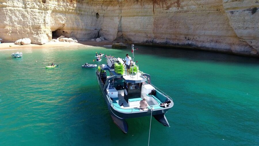 From Albufeira: Benagil Hidden Caves Tour by Kayak - Seeing Benagil Cave from the water