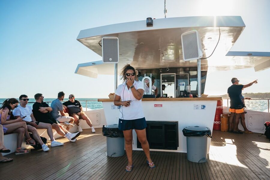 From Albufeira: Sunset Cruise and Beach BBQ with Open Bar - Leaving Albufeira Marina in the late afternoon