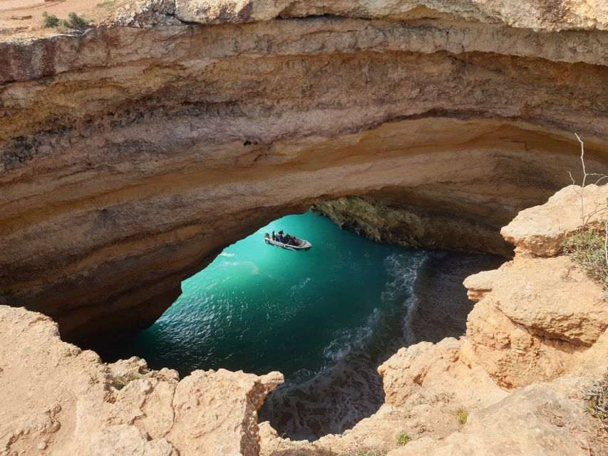From Armação de Pêra: Benagil Caves and Beaches Boat Tour - The first beaches and caves: Beijinhos to Praia Nova