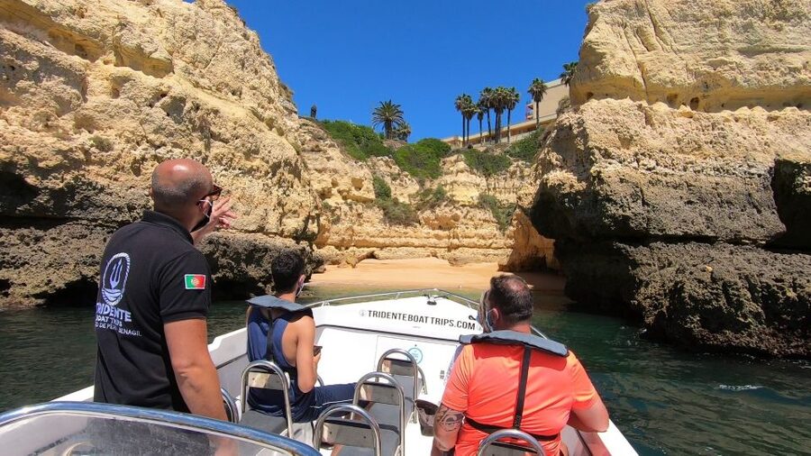 From Armação de Pêra: Benagil Caves and Beaches Boat Tour - Albandeira’s arches and sea caves
