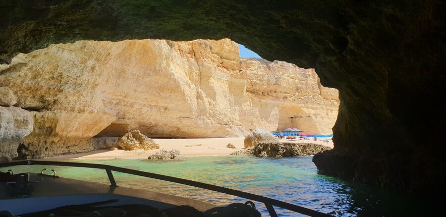 From Armação de Pêra: Benagil Caves and Beaches Boat Tour - Praia da Marinha and its famous heart shape