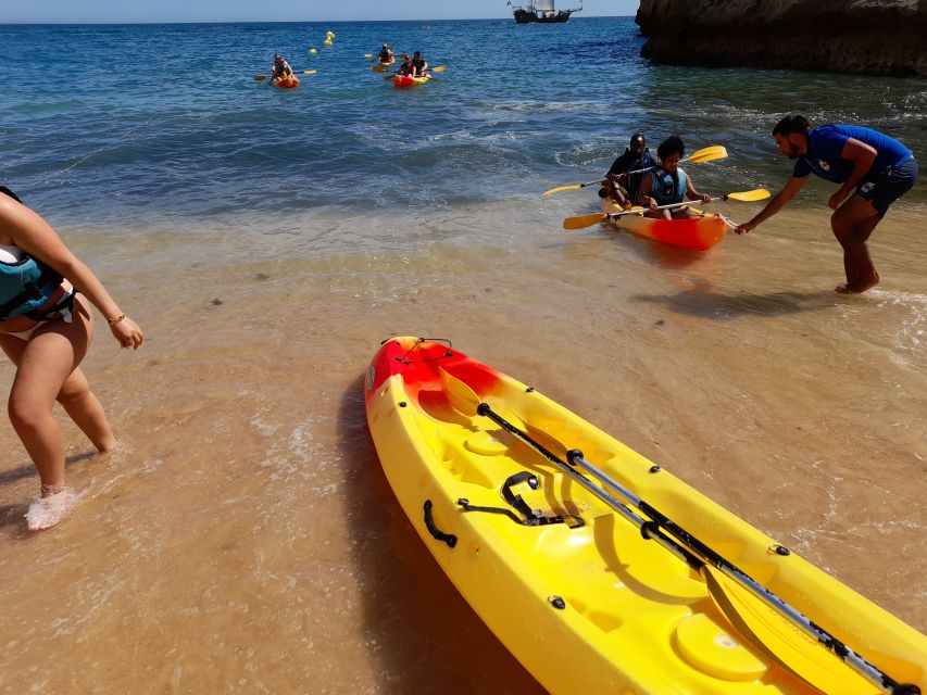 From Benagil: Benagil Caves Kayak Tour - Starting at Benagil Beach, not the top of the hill