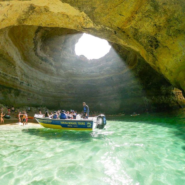 From Benagil: Coast Boat Tour with Benagil Cave - The first caves and rock formations