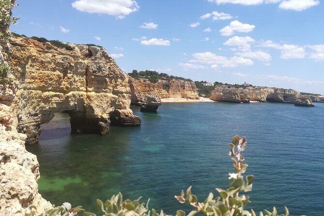 From Faro: Benagil Hiking Cliffs and the 4 Treasure Experience - Praia da Marinha and the 50-minute cliff walk
