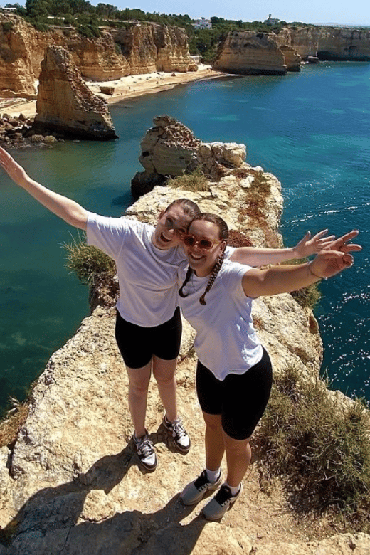 From Faro: Benagil, Marinha, 7 Valleys, and Algar Seco Tour - Marinha Beach and 90 minutes of free time
